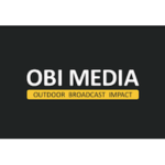 Logo af OBI Media. En glad og tilfreds kunde vi har hos Jurahuset